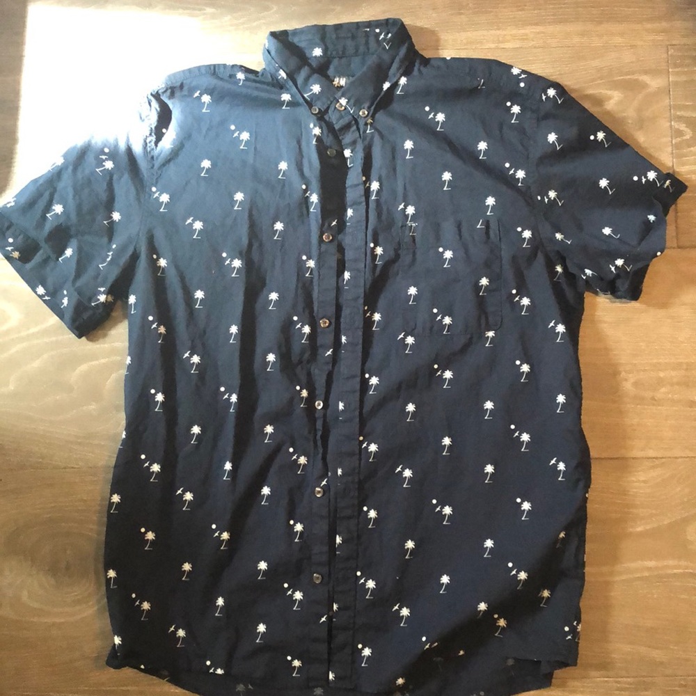 h&m short sleeve button down